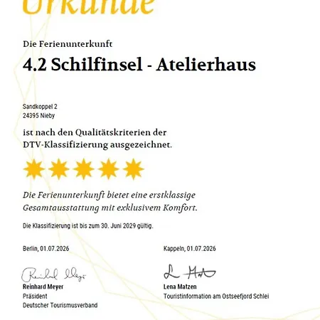 Reetdorf Geltinger Birk Atelierhaus Schilfinsel *